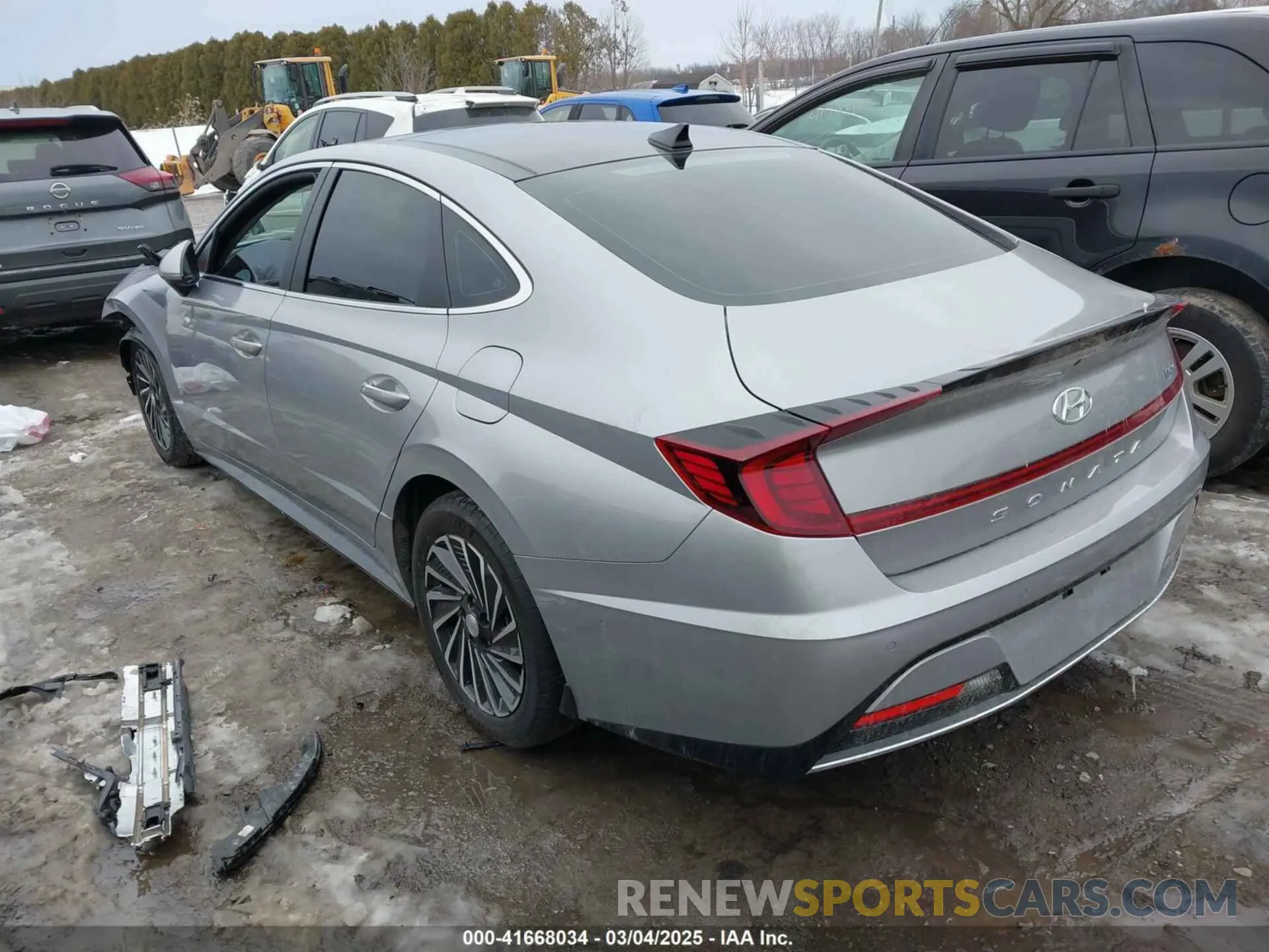 3 fotografías del automóvil dañado KMHL54JJ8PA078278 HYUNDAI SONATA HYBRID 2023
