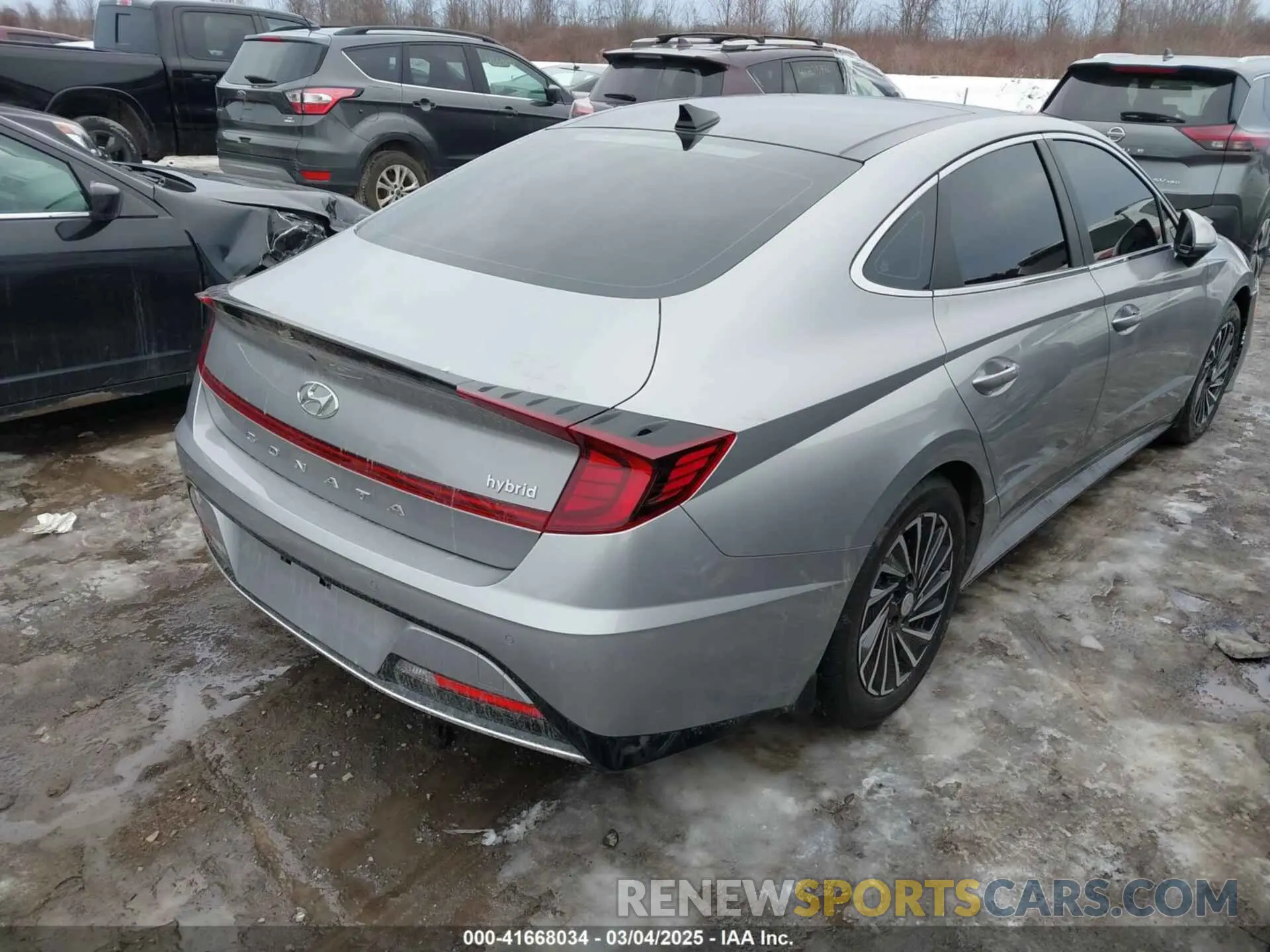 4 fotografías del automóvil dañado KMHL54JJ8PA078278 HYUNDAI SONATA HYBRID 2023