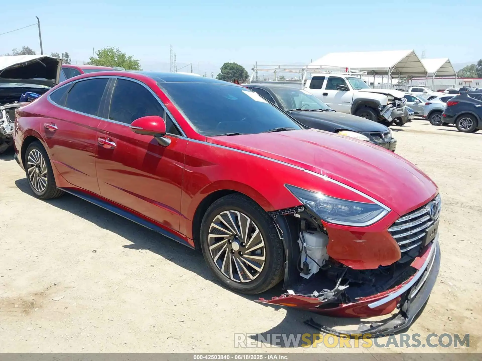1 fotografías del automóvil dañado KMHL54JJXPA062230 HYUNDAI SONATA HYBRID 2023