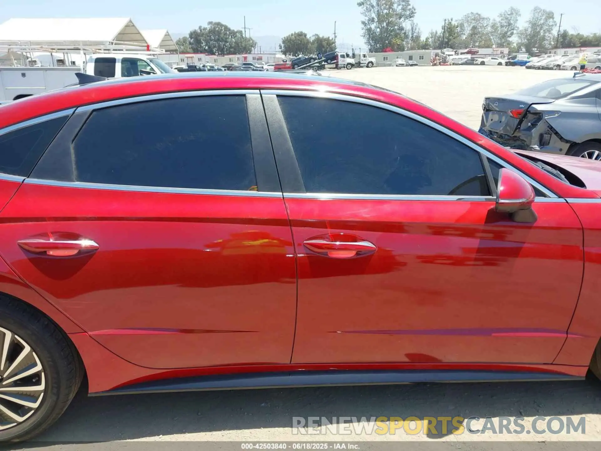 13 fotografías del automóvil dañado KMHL54JJXPA062230 HYUNDAI SONATA HYBRID 2023