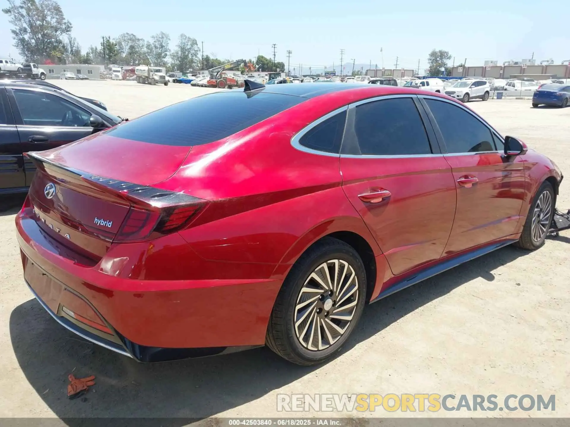4 fotografías del automóvil dañado KMHL54JJXPA062230 HYUNDAI SONATA HYBRID 2023