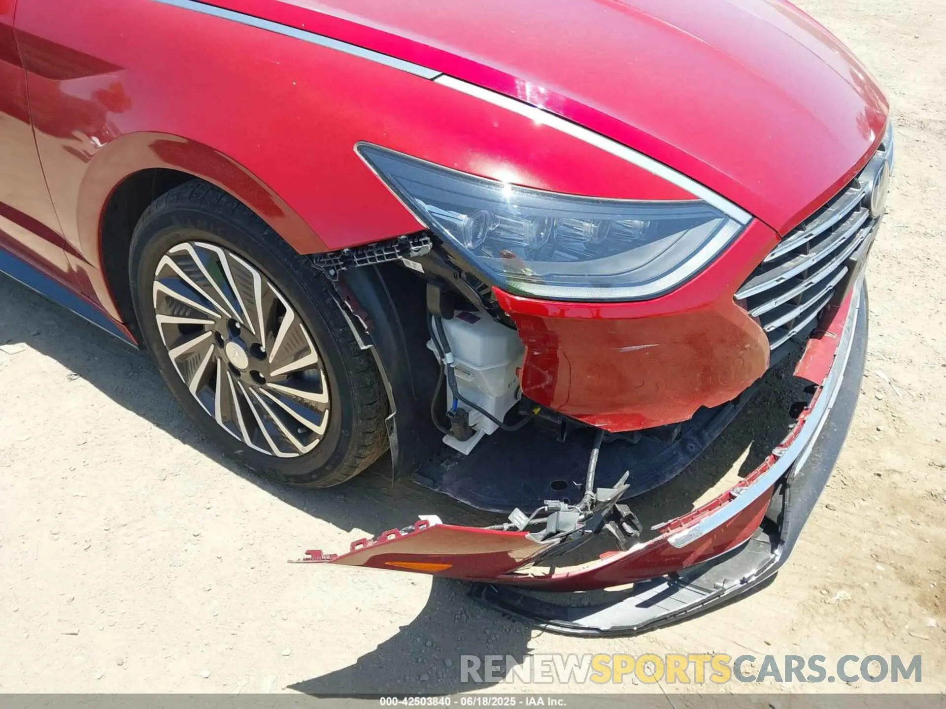 6 fotografías del automóvil dañado KMHL54JJXPA062230 HYUNDAI SONATA HYBRID 2023