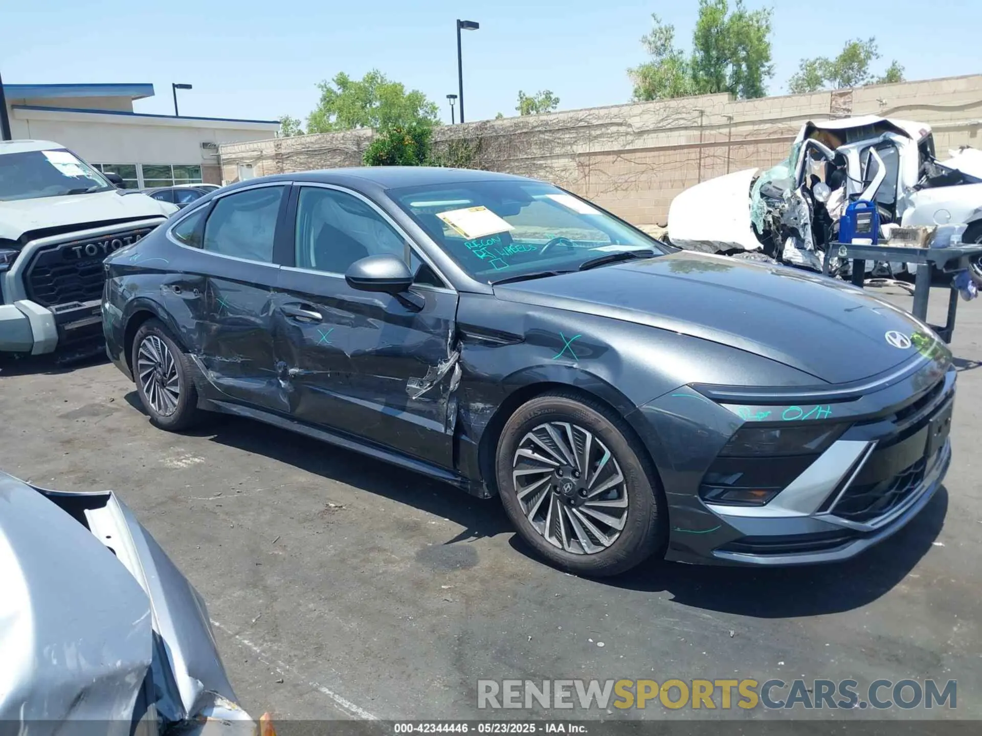 13 fotografías del automóvil dañado KMHL34JJ5RA097329 HYUNDAI SONATA HYBRID 2024