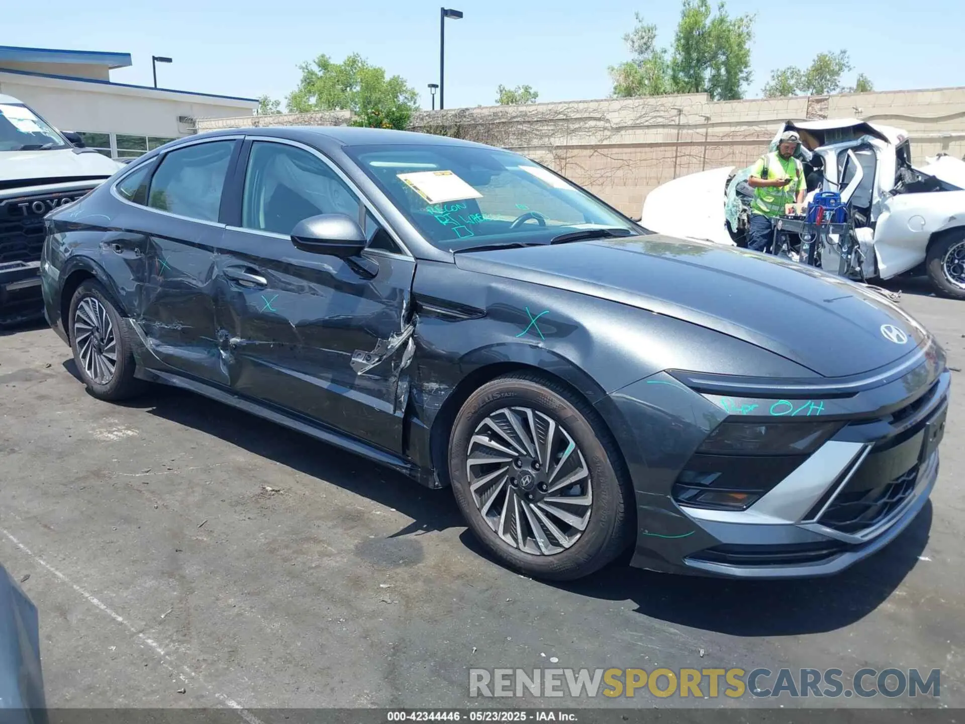6 fotografías del automóvil dañado KMHL34JJ5RA097329 HYUNDAI SONATA HYBRID 2024