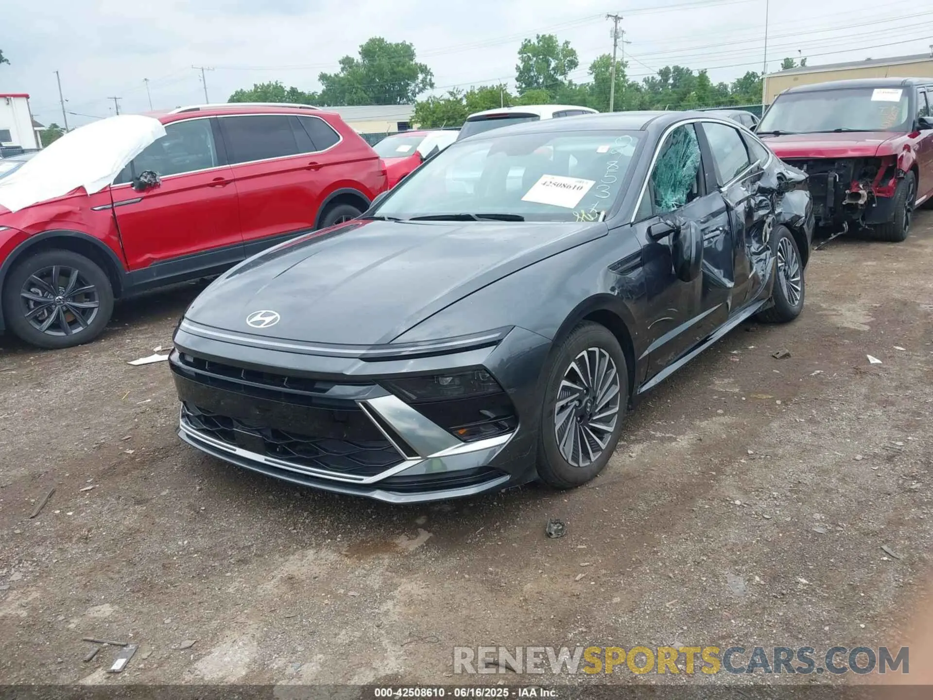 12 fotografías del automóvil dañado KMHL34JJ5RA098531 HYUNDAI SONATA HYBRID 2024