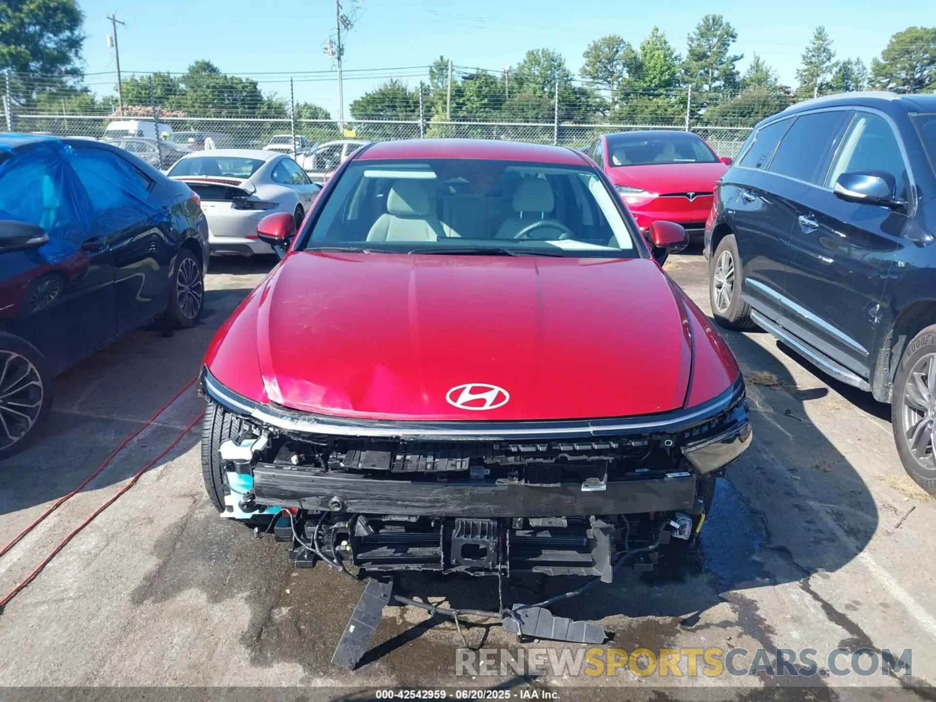 6 fotografías del automóvil dañado KMHL34JJ7RA099678 HYUNDAI SONATA HYBRID 2024