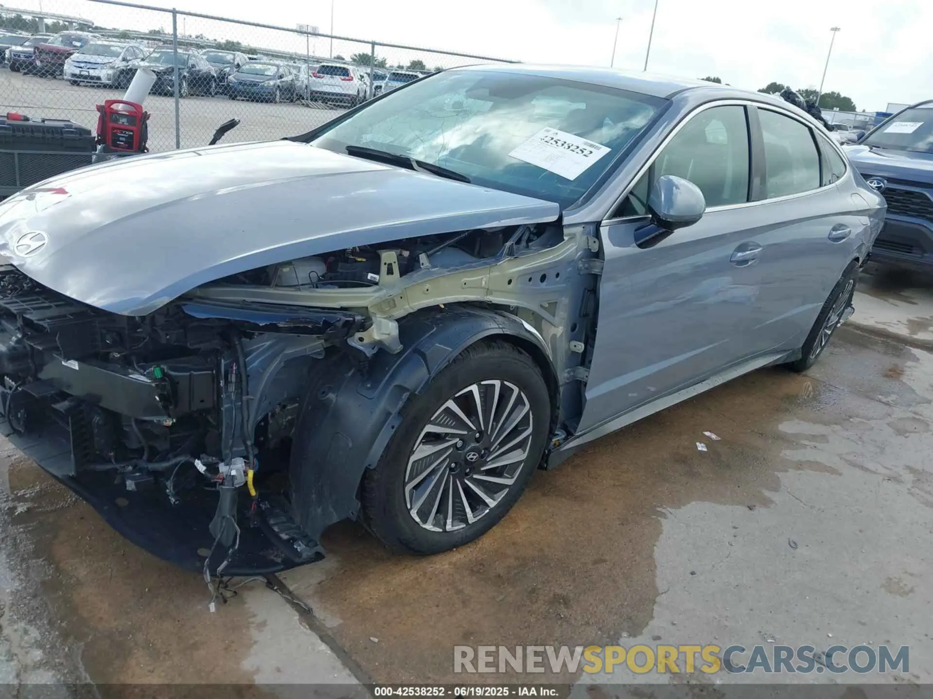 2 fotografías del automóvil dañado KMHL34JJ3SA109595 HYUNDAI SONATA HYBRID 2025