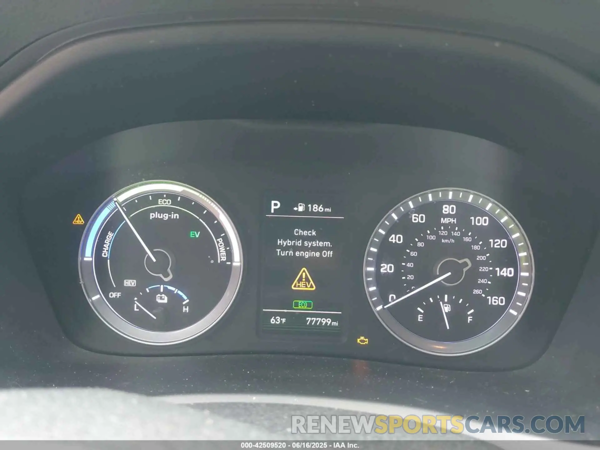 7 fotografías del automóvil dañado KMHE14L22KA093782 HYUNDAI SONATA PLUG-IN HYBRID 2019