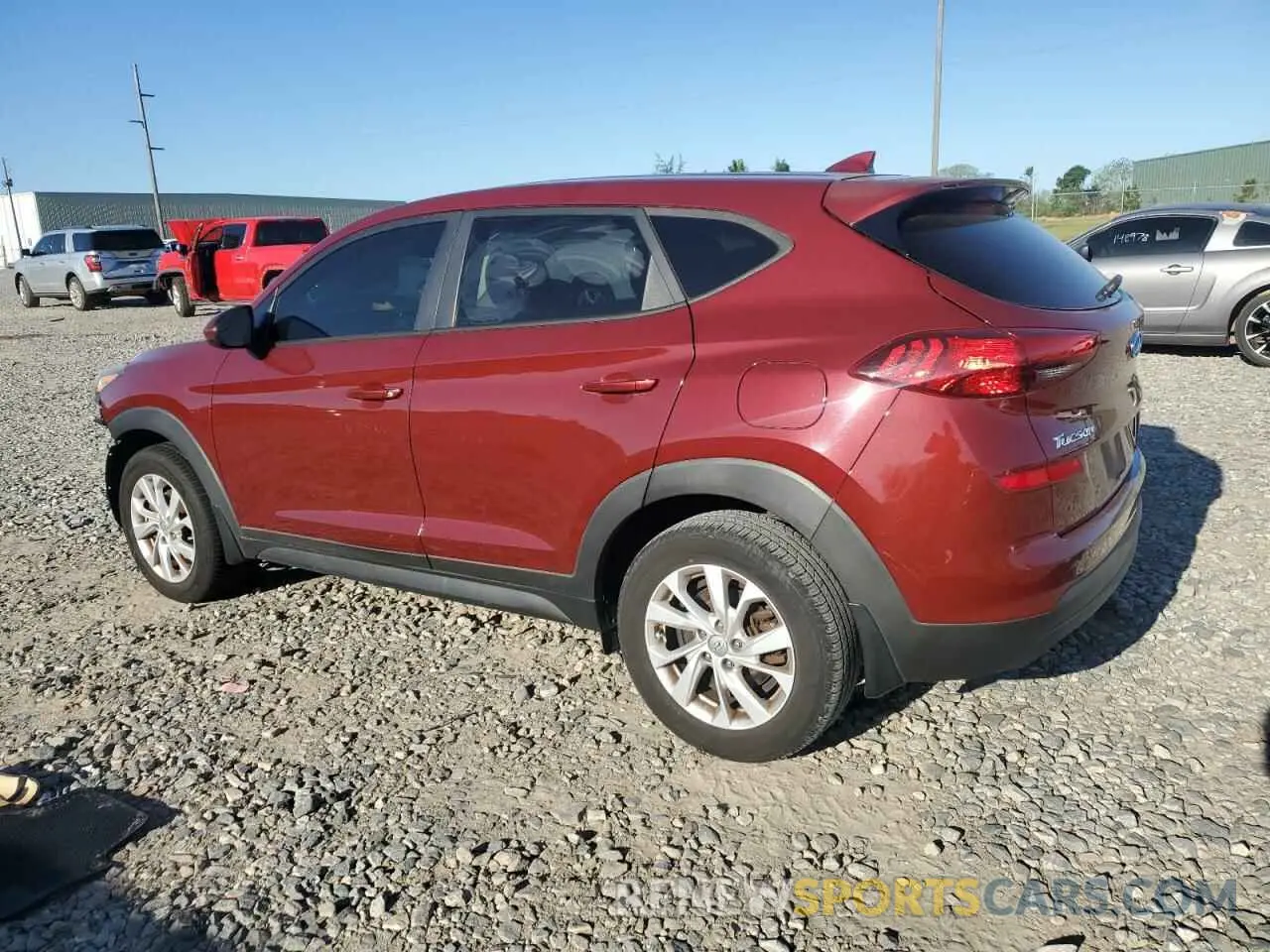 2 fotografías del automóvil dañado KM8J23A40KU886720 HYUNDAI TUCSON 2019