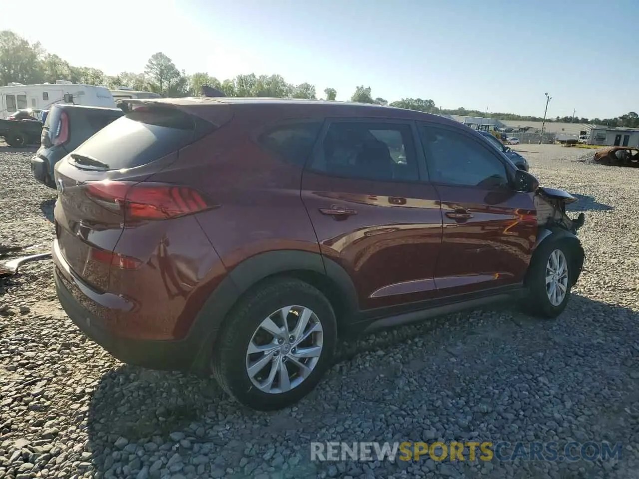 3 fotografías del automóvil dañado KM8J23A40KU886720 HYUNDAI TUCSON 2019