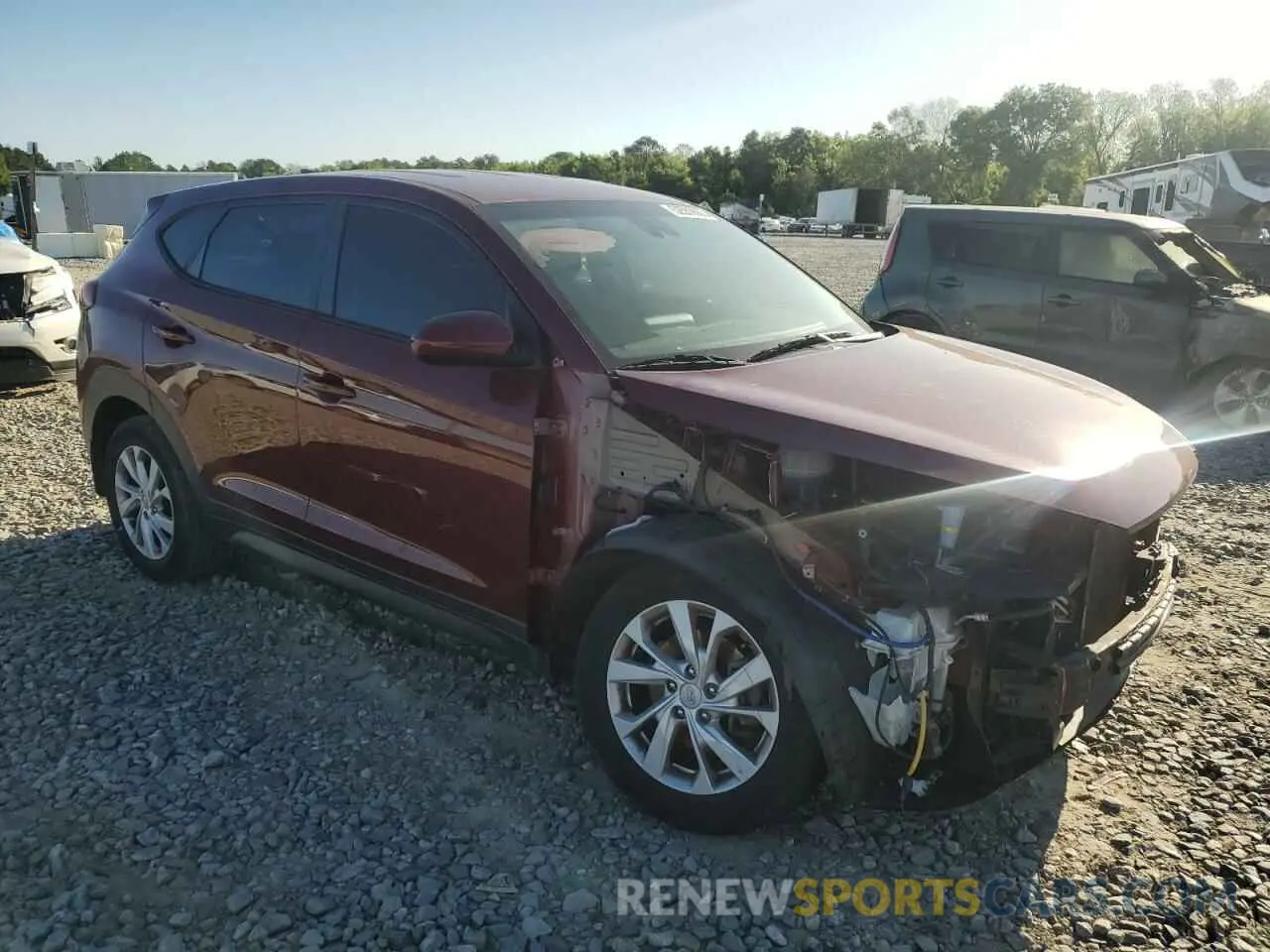 4 fotografías del automóvil dañado KM8J23A40KU886720 HYUNDAI TUCSON 2019