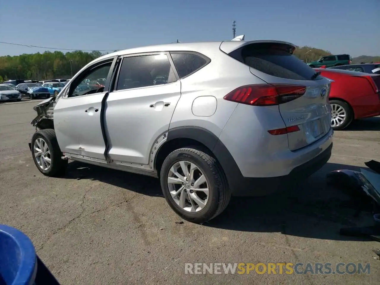 2 fotografías del automóvil dañado KM8J23A40KU951999 HYUNDAI TUCSON 2019