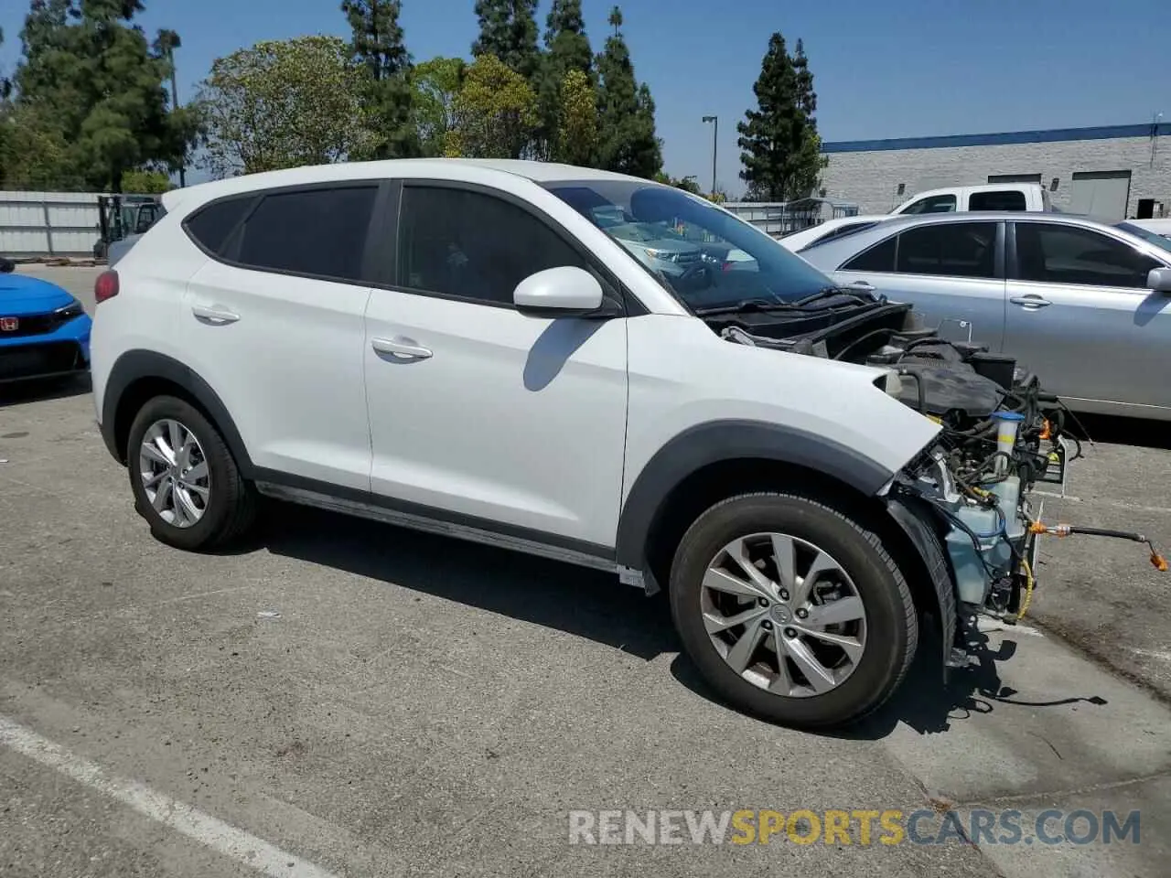 4 fotografías del automóvil dañado KM8J23A40KU969967 HYUNDAI TUCSON 2019