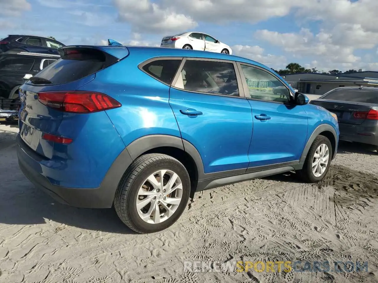 3 fotografías del automóvil dañado KM8J23A42KU007086 HYUNDAI TUCSON 2019