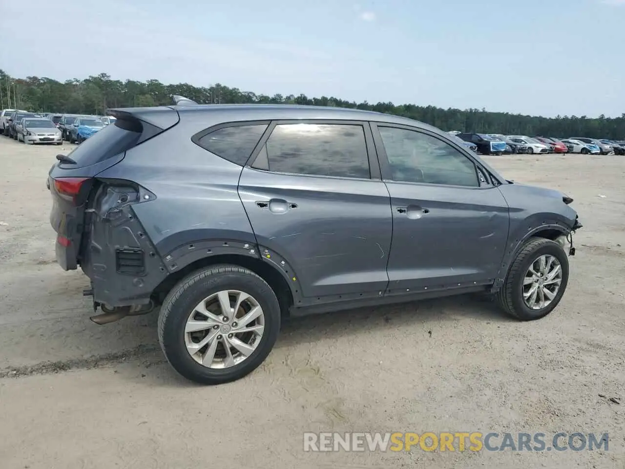 3 fotografías del automóvil dañado KM8J23A42KU059365 HYUNDAI TUCSON 2019