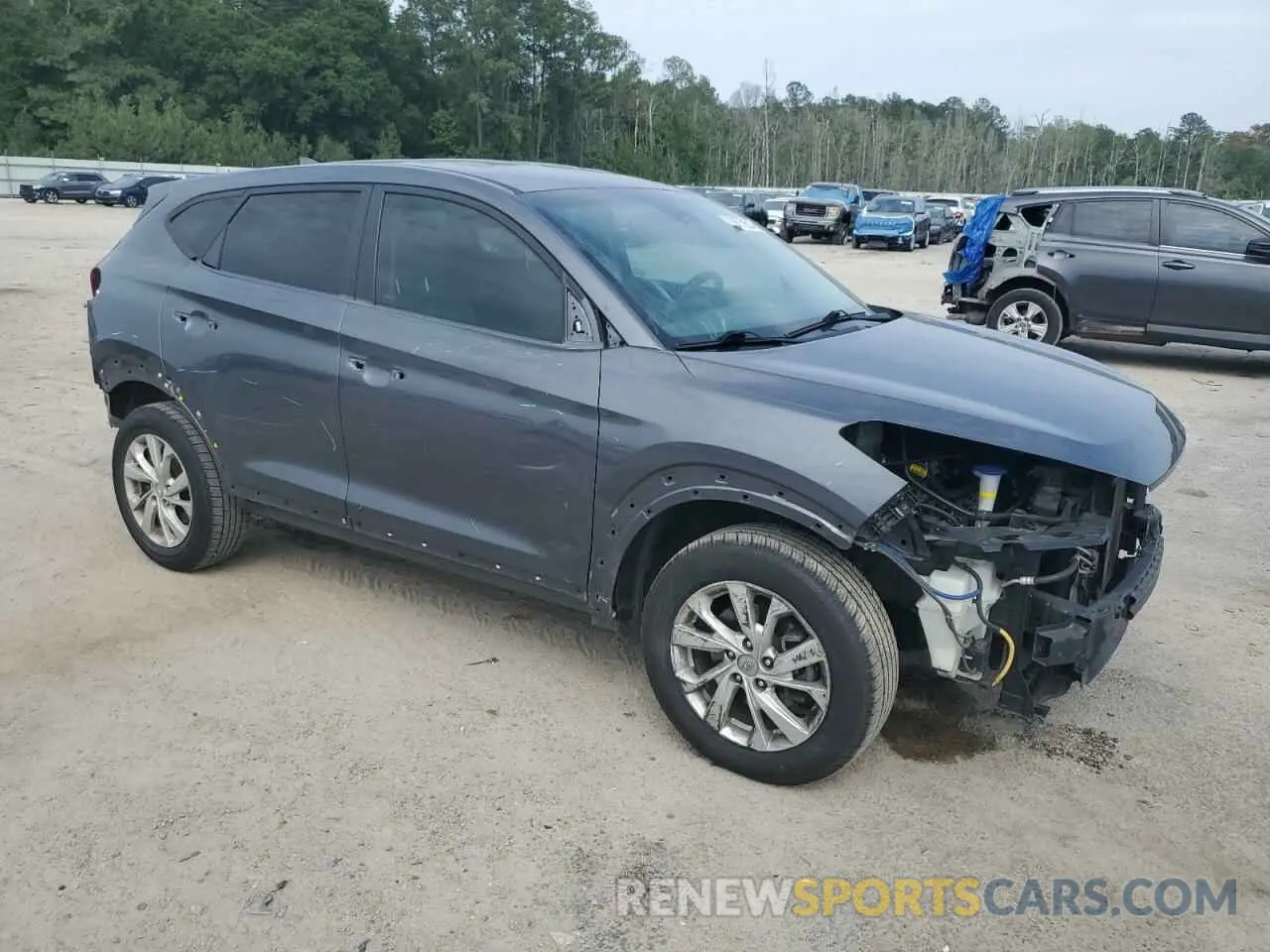 4 fotografías del automóvil dañado KM8J23A42KU059365 HYUNDAI TUCSON 2019