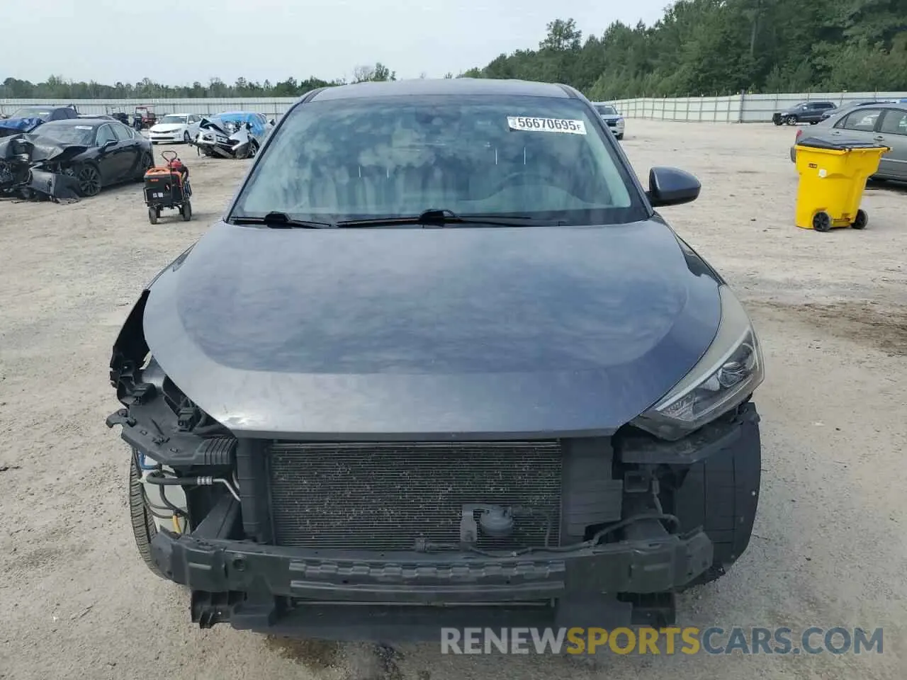 5 fotografías del automóvil dañado KM8J23A42KU059365 HYUNDAI TUCSON 2019
