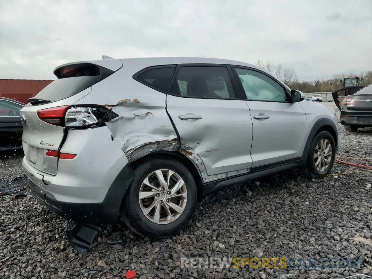 3 fotografías del automóvil dañado KM8J23A43KU891054 HYUNDAI TUCSON 2019