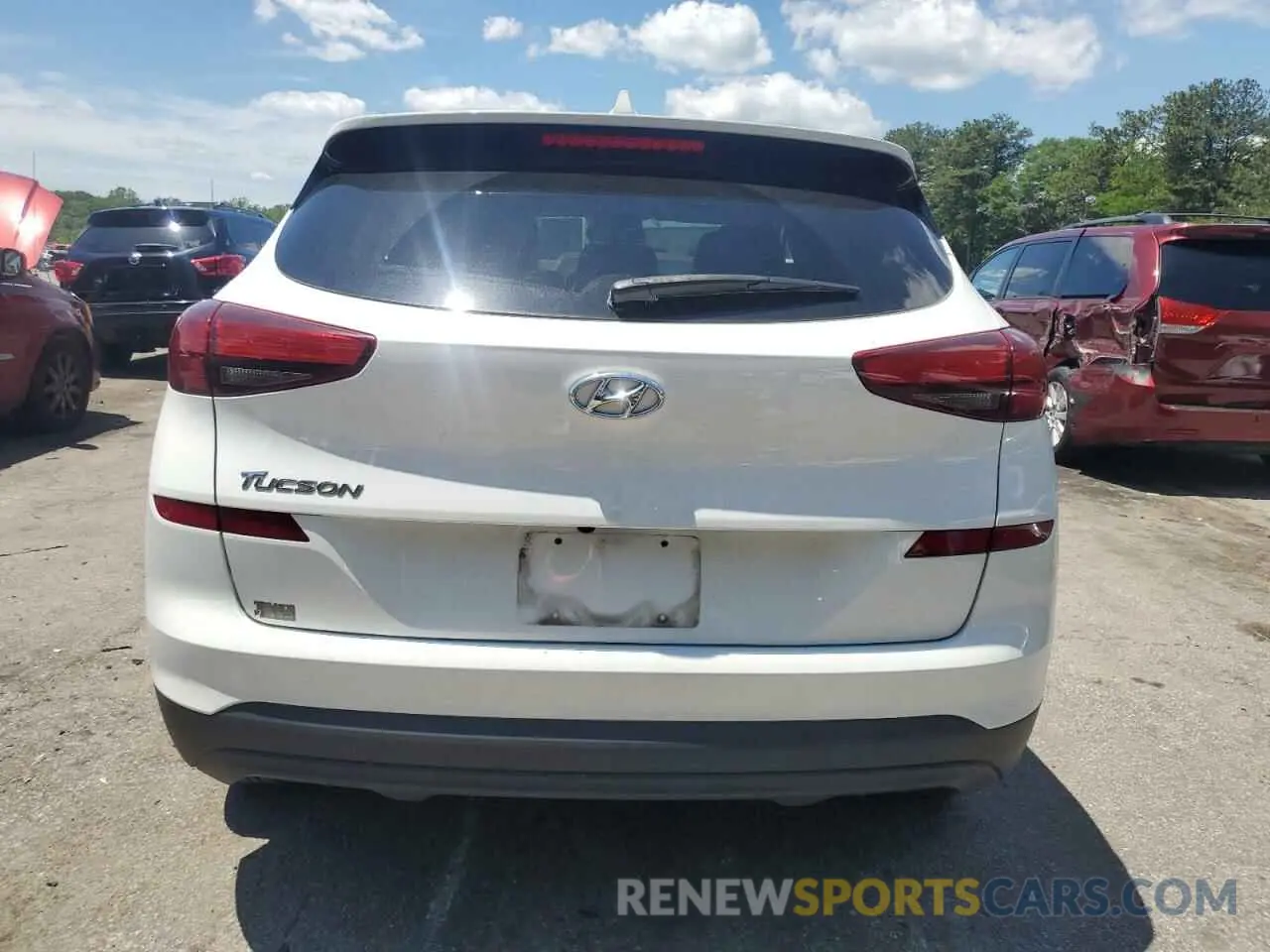 6 fotografías del automóvil dañado KM8J23A43KU925008 HYUNDAI TUCSON 2019