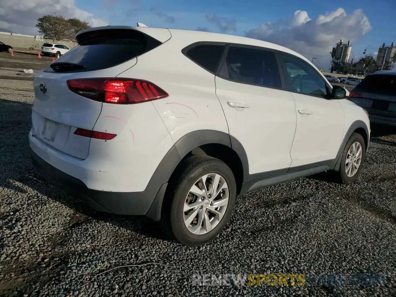3 fotografías del automóvil dañado KM8J23A44KU056998 HYUNDAI TUCSON 2019