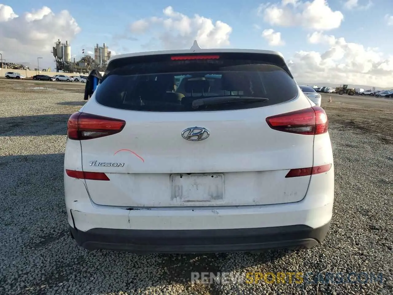 6 fotografías del automóvil dañado KM8J23A44KU056998 HYUNDAI TUCSON 2019