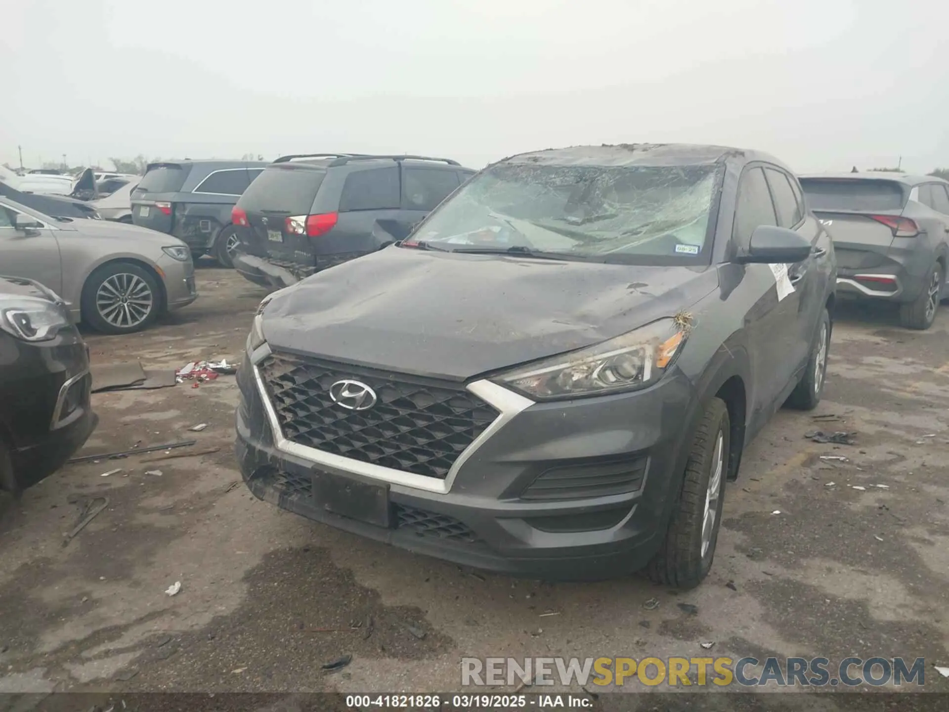 2 fotografías del automóvil dañado KM8J23A44KU967882 HYUNDAI TUCSON 2019