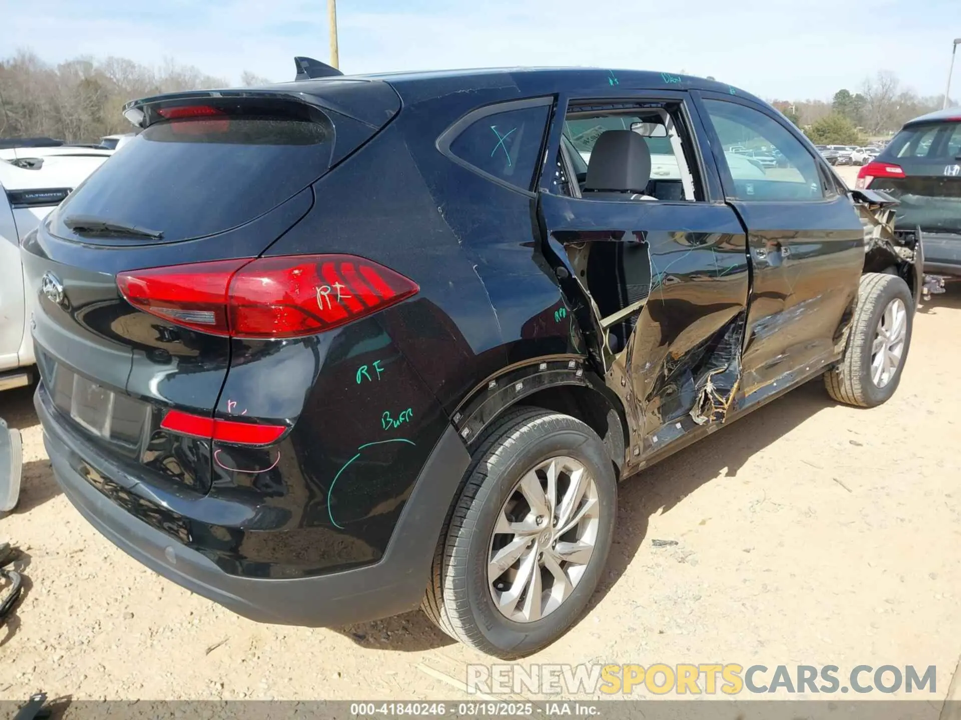 4 fotografías del automóvil dañado KM8J23A45KU921641 HYUNDAI TUCSON 2019