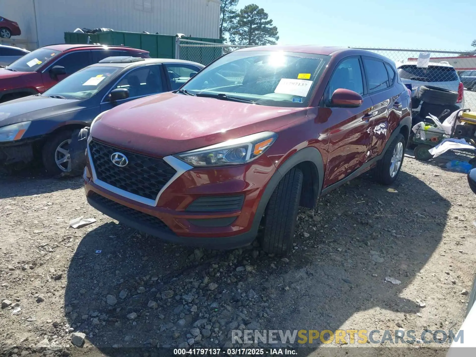 2 fotografías del automóvil dañado KM8J23A45KU931585 HYUNDAI TUCSON 2019