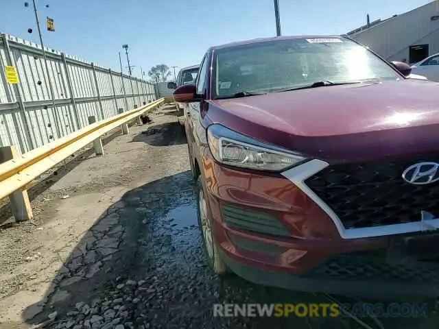 11 fotografías del automóvil dañado KM8J23A45KU940836 HYUNDAI TUCSON 2019