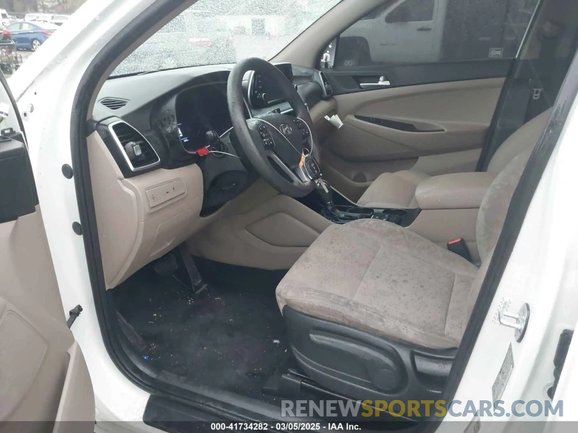 5 fotografías del automóvil dañado KM8J23A45KU962903 HYUNDAI TUCSON 2019
