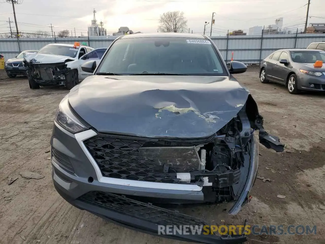 5 fotografías del automóvil dañado KM8J23A46KU023193 HYUNDAI TUCSON 2019