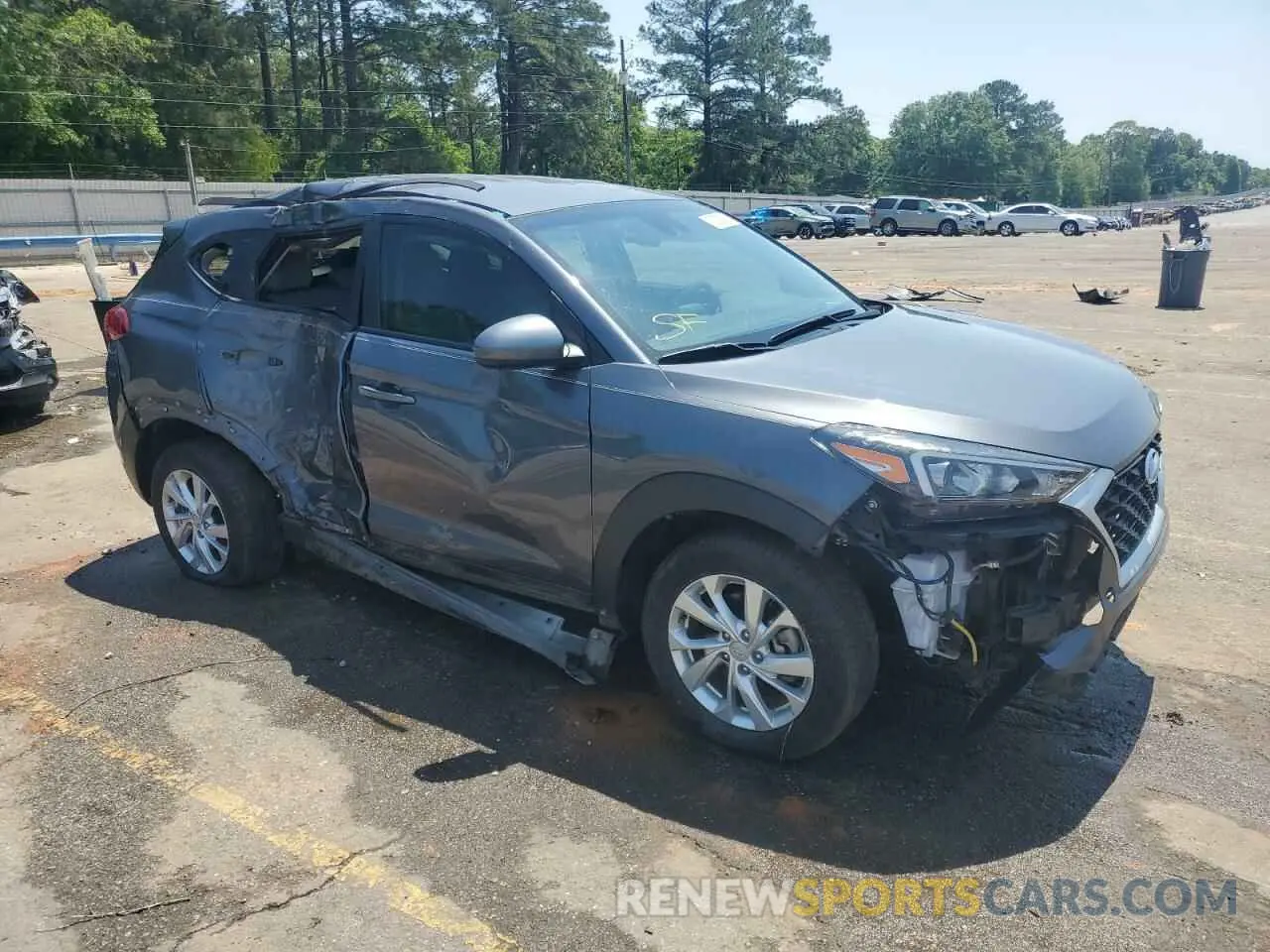 4 fotografías del automóvil dañado KM8J23A46KU026837 HYUNDAI TUCSON 2019