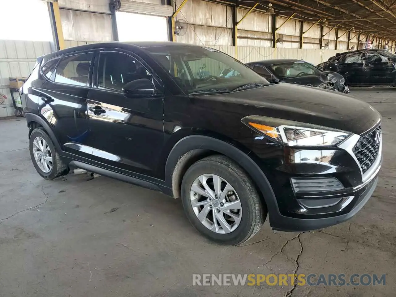4 fotografías del automóvil dañado KM8J23A46KU974798 HYUNDAI TUCSON 2019