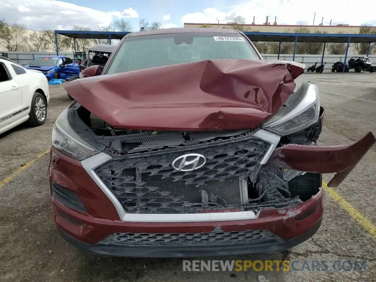 5 fotografías del automóvil dañado KM8J23A48KU006234 HYUNDAI TUCSON 2019