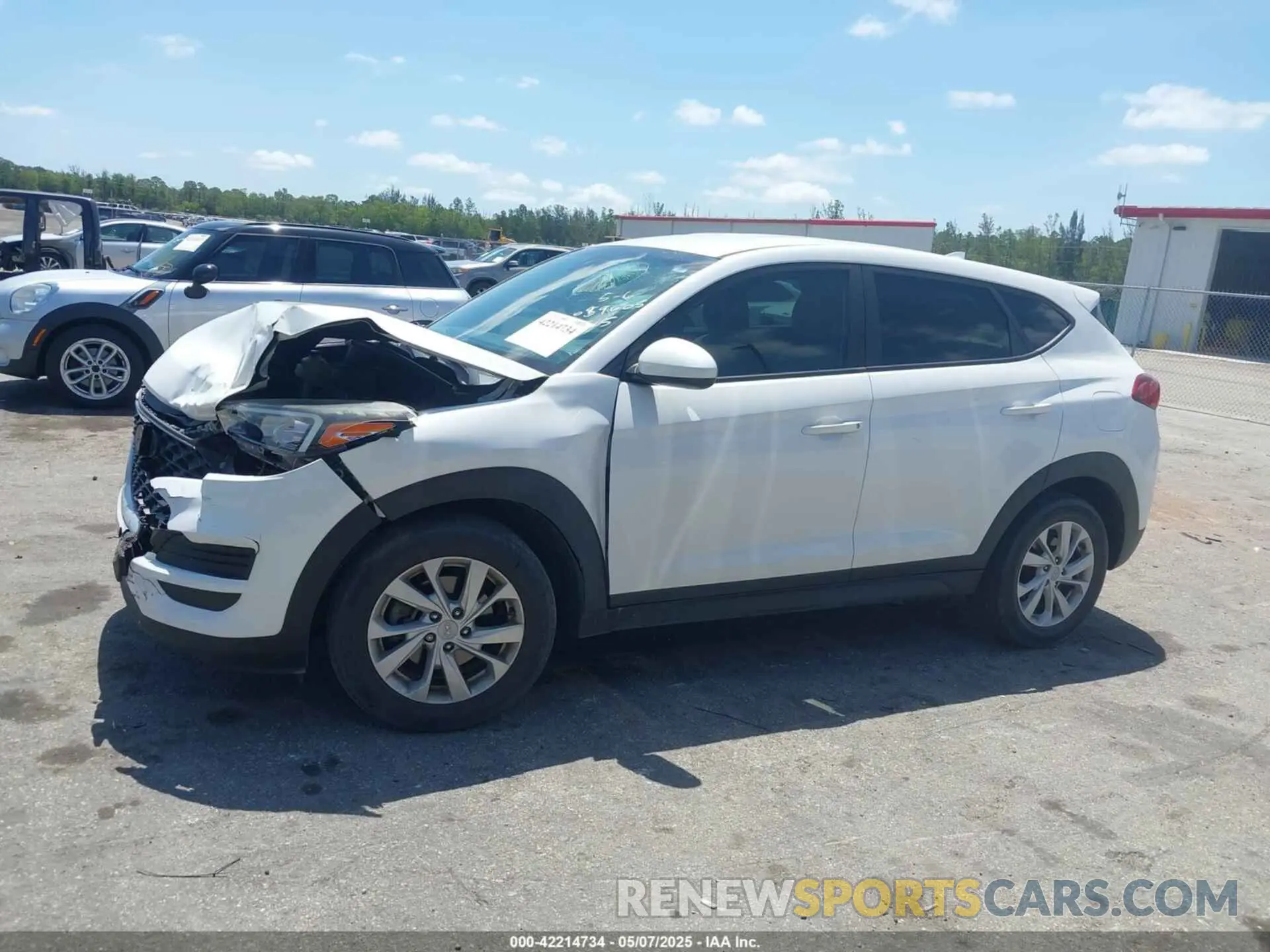 14 fotografías del automóvil dañado KM8J23A48KU055515 HYUNDAI TUCSON 2019