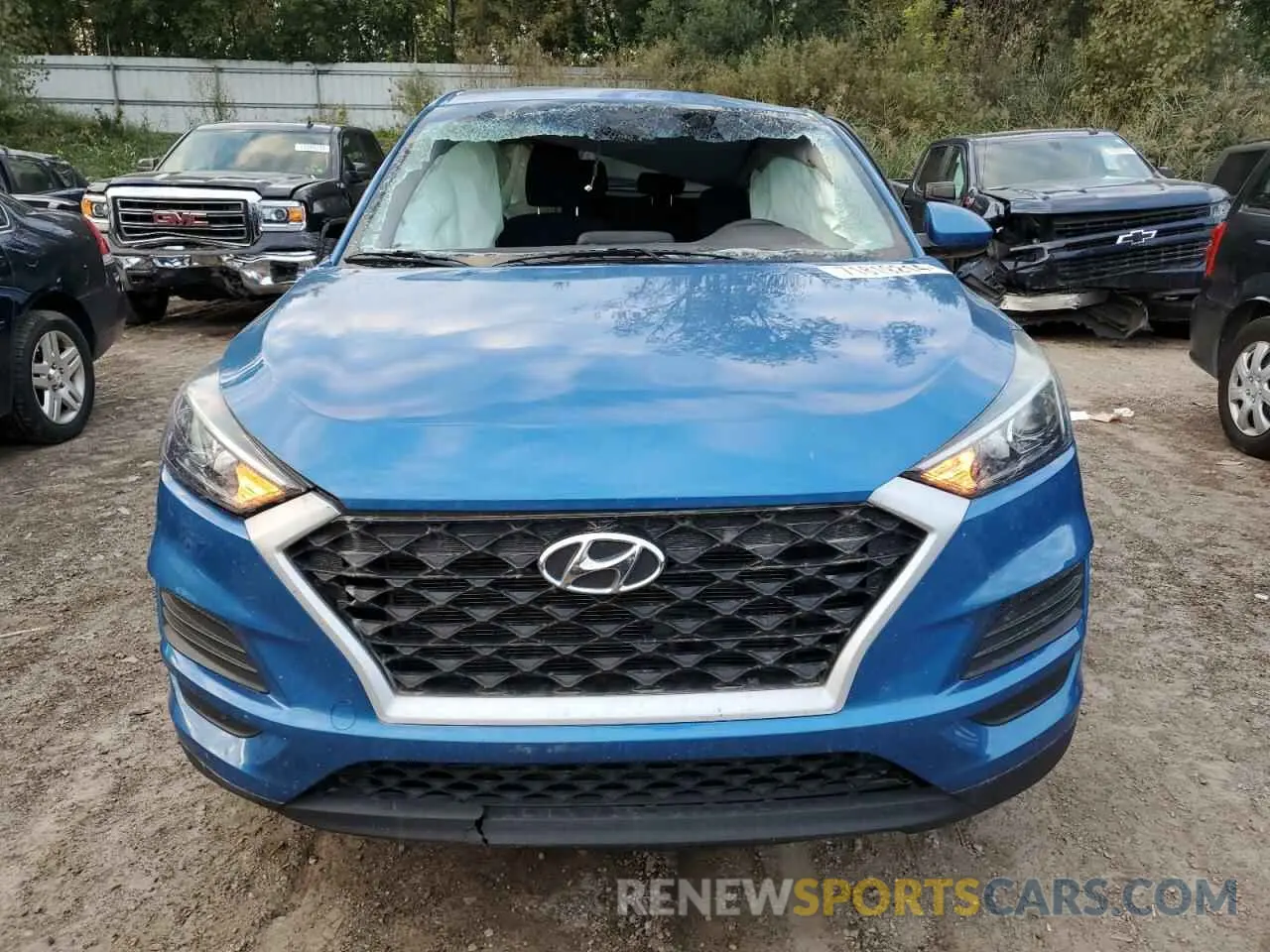 5 fotografías del automóvil dañado KM8J23A48KU845459 HYUNDAI TUCSON 2019