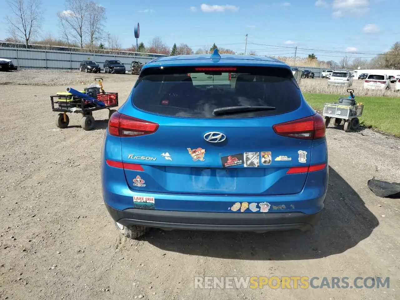 6 fotografías del automóvil dañado KM8J23A49KU887557 HYUNDAI TUCSON 2019