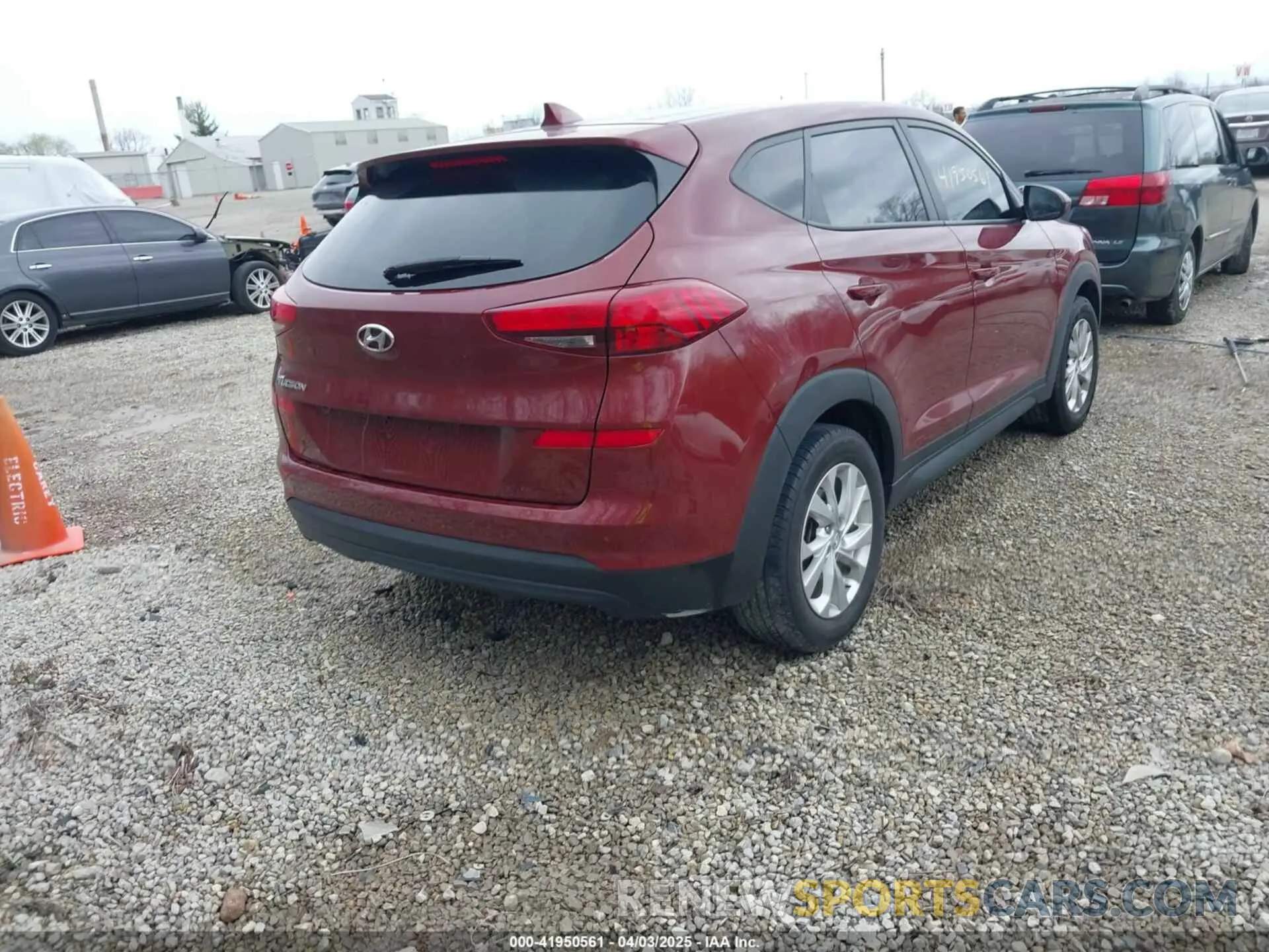 4 fotografías del automóvil dañado KM8J23A49KU986038 HYUNDAI TUCSON 2019