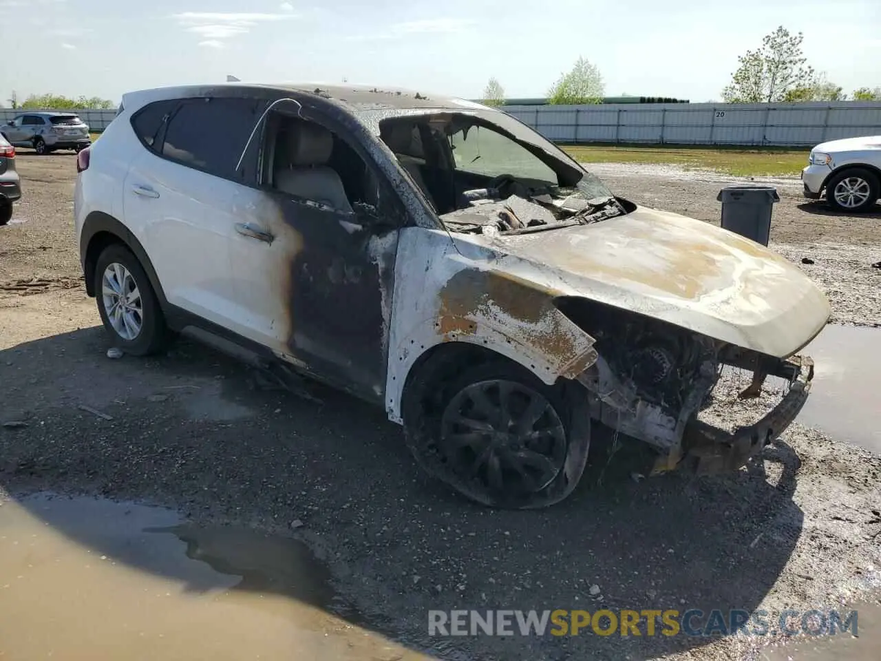 4 fotografías del automóvil dañado KM8J23A49KU997525 HYUNDAI TUCSON 2019