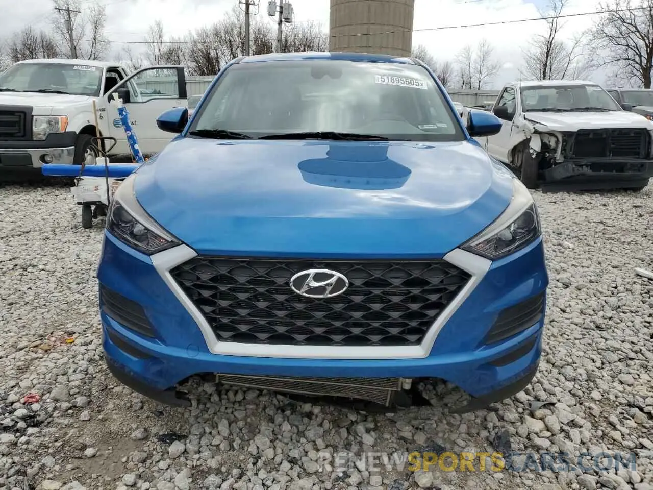 5 fotografías del automóvil dañado KM8J2CA41KU942213 HYUNDAI TUCSON 2019