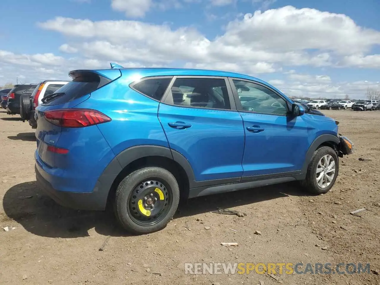 3 fotografías del automóvil dañado KM8J2CA43KU942360 HYUNDAI TUCSON 2019