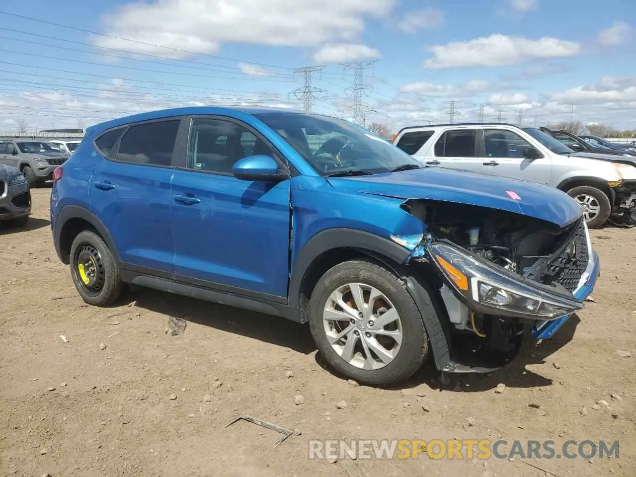 4 fotografías del automóvil dañado KM8J2CA43KU942360 HYUNDAI TUCSON 2019