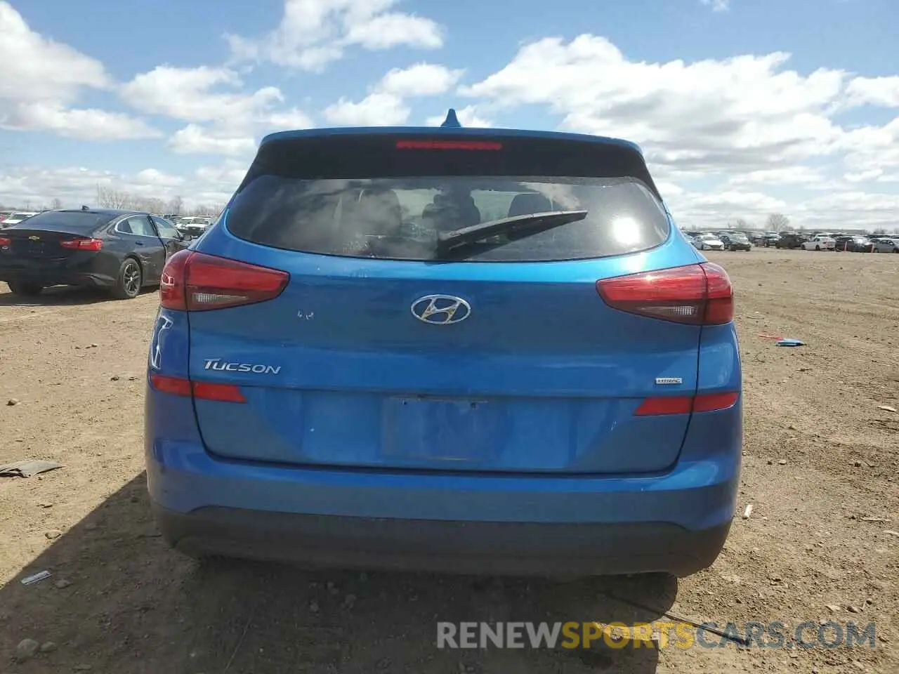 6 fotografías del automóvil dañado KM8J2CA43KU942360 HYUNDAI TUCSON 2019