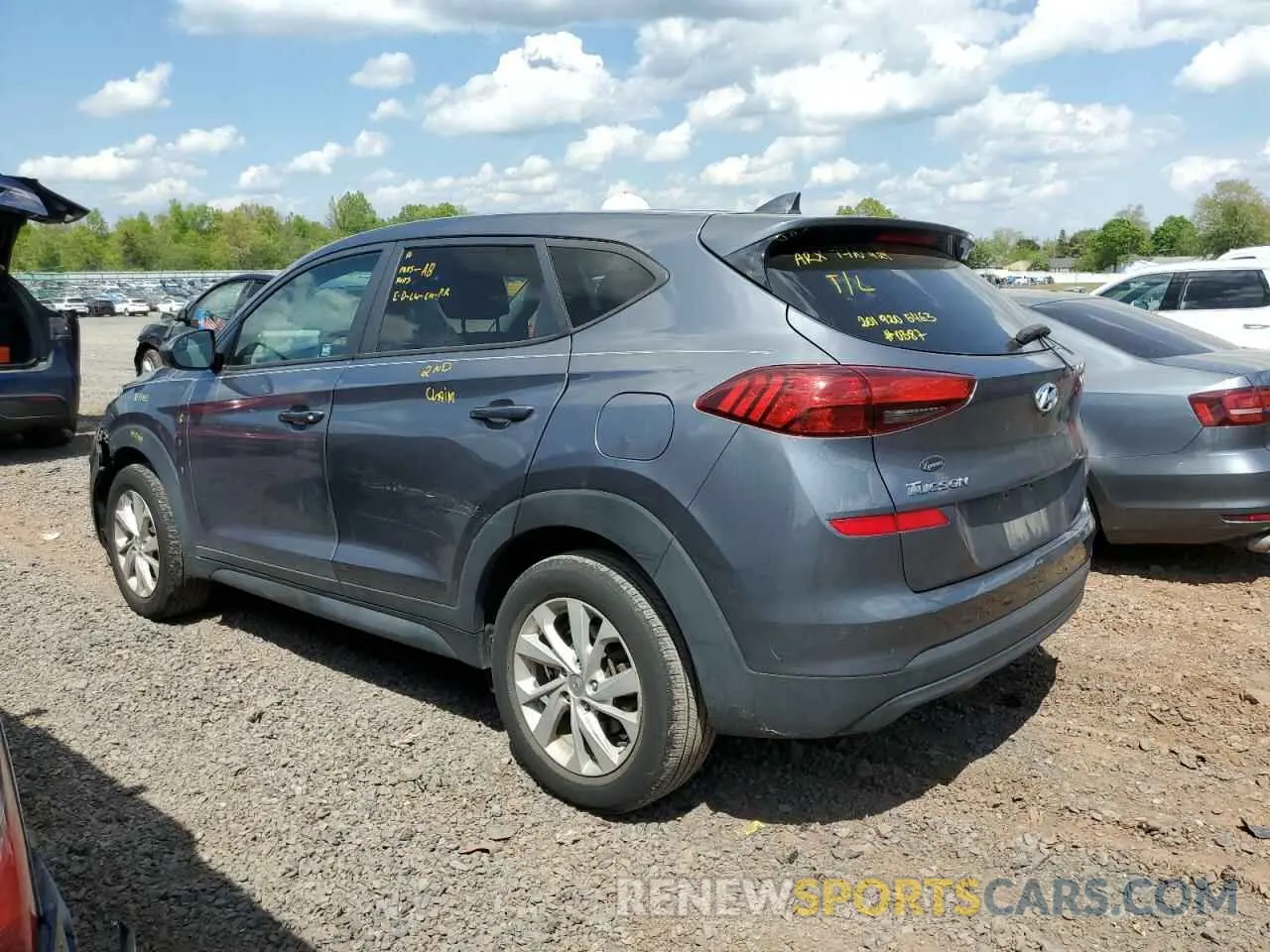 2 fotografías del automóvil dañado KM8J2CA43KU960387 HYUNDAI TUCSON 2019