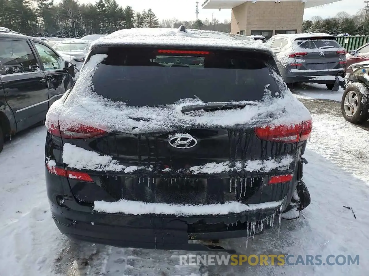 6 fotografías del automóvil dañado KM8J2CA44KU072991 HYUNDAI TUCSON 2019