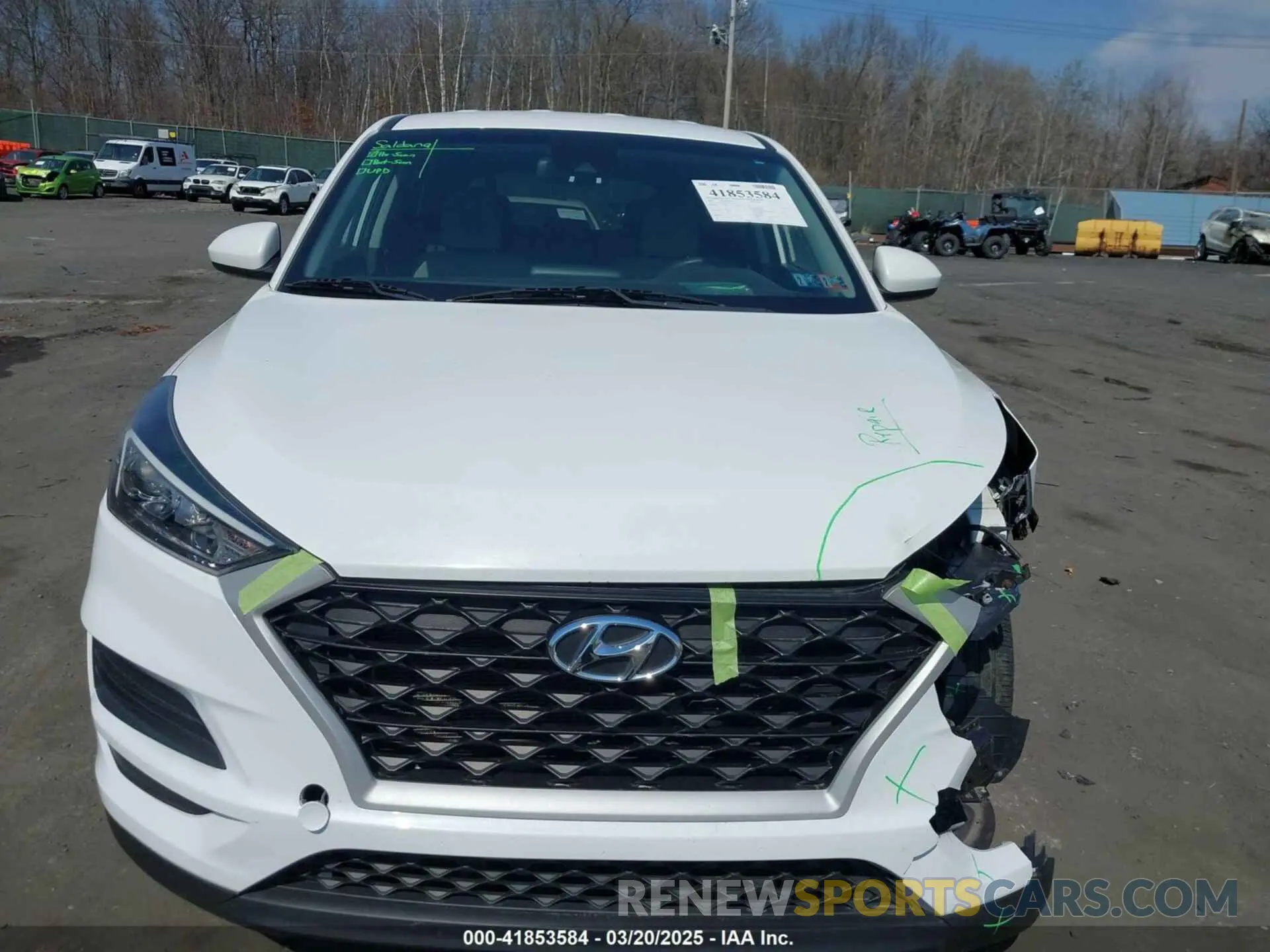 12 fotografías del automóvil dañado KM8J2CA44KU847421 HYUNDAI TUCSON 2019
