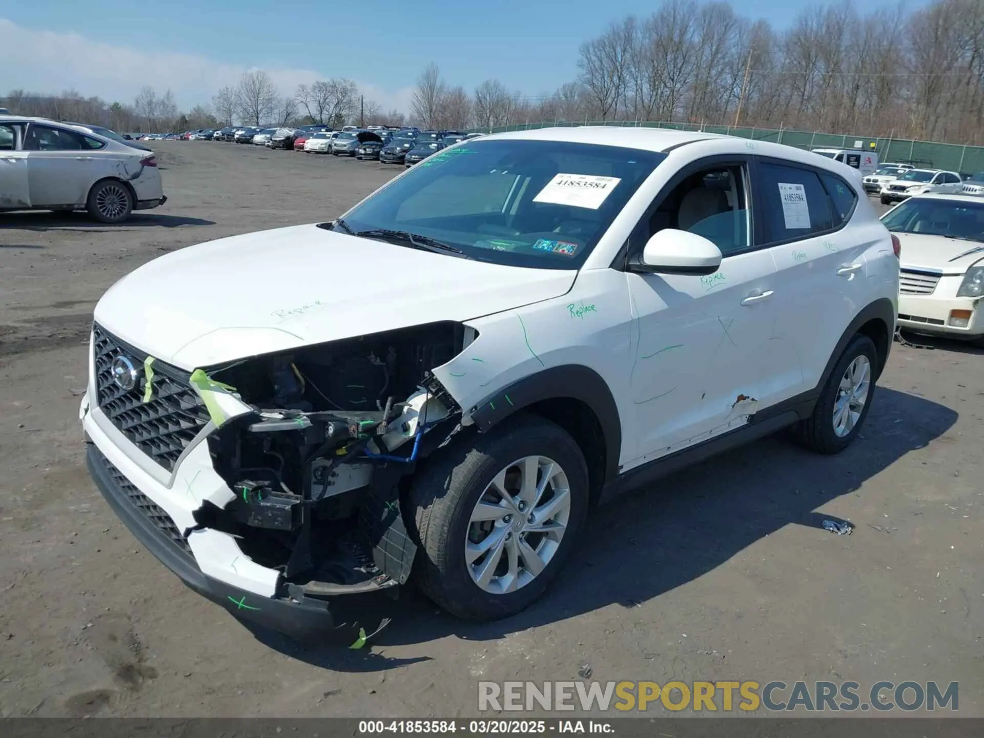 2 fotografías del automóvil dañado KM8J2CA44KU847421 HYUNDAI TUCSON 2019