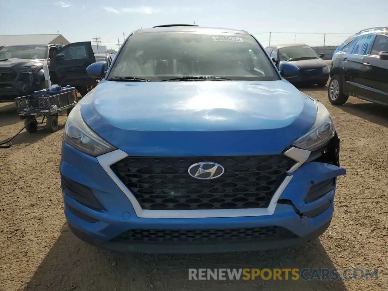 5 fotografías del automóvil dañado KM8J2CA45KU006188 HYUNDAI TUCSON 2019
