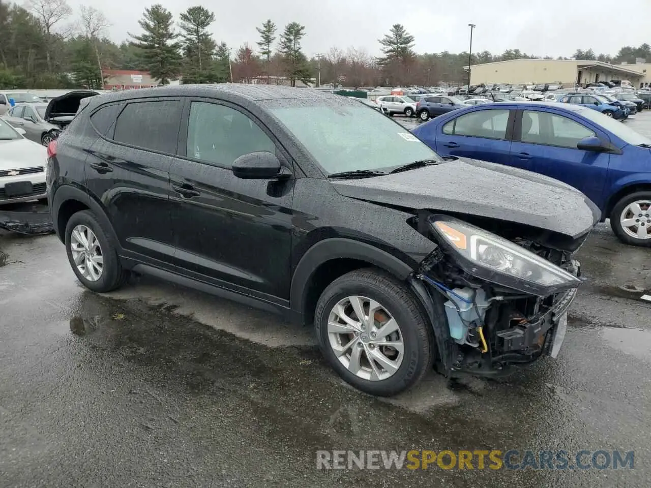 4 fotografías del automóvil dañado KM8J2CA45KU847041 HYUNDAI TUCSON 2019