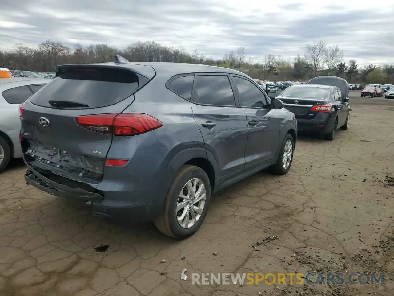 3 fotografías del automóvil dañado KM8J2CA47KU023560 HYUNDAI TUCSON 2019
